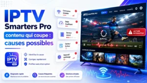 IPTV Smarters Pro contenu qui coupe avec lecture interrompue, buffering et causes possibles